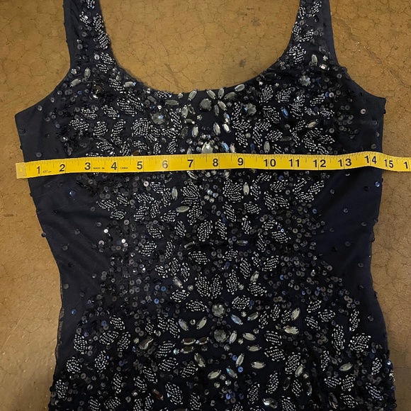 Adrianna Papell Blue Sequin Dress - Picture 10 of 10
